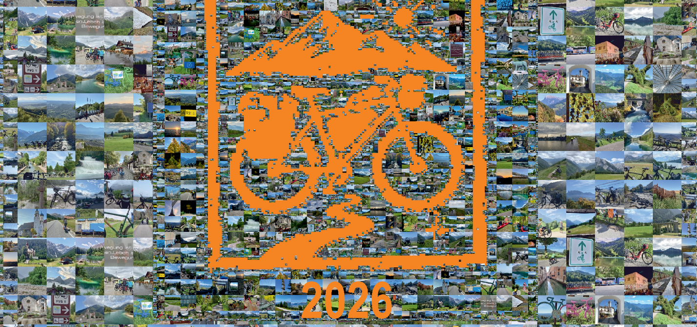 Motiv Radreisen als Collage mit Bilder aus der vergangenen Saison 2025